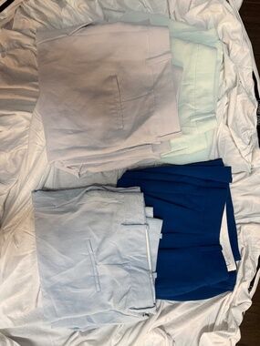 LOT OF 4 ARITZIA WILFRED EFFORTLESS PANT SZ 16 Mint, Lavender, Baby Blue, Blue